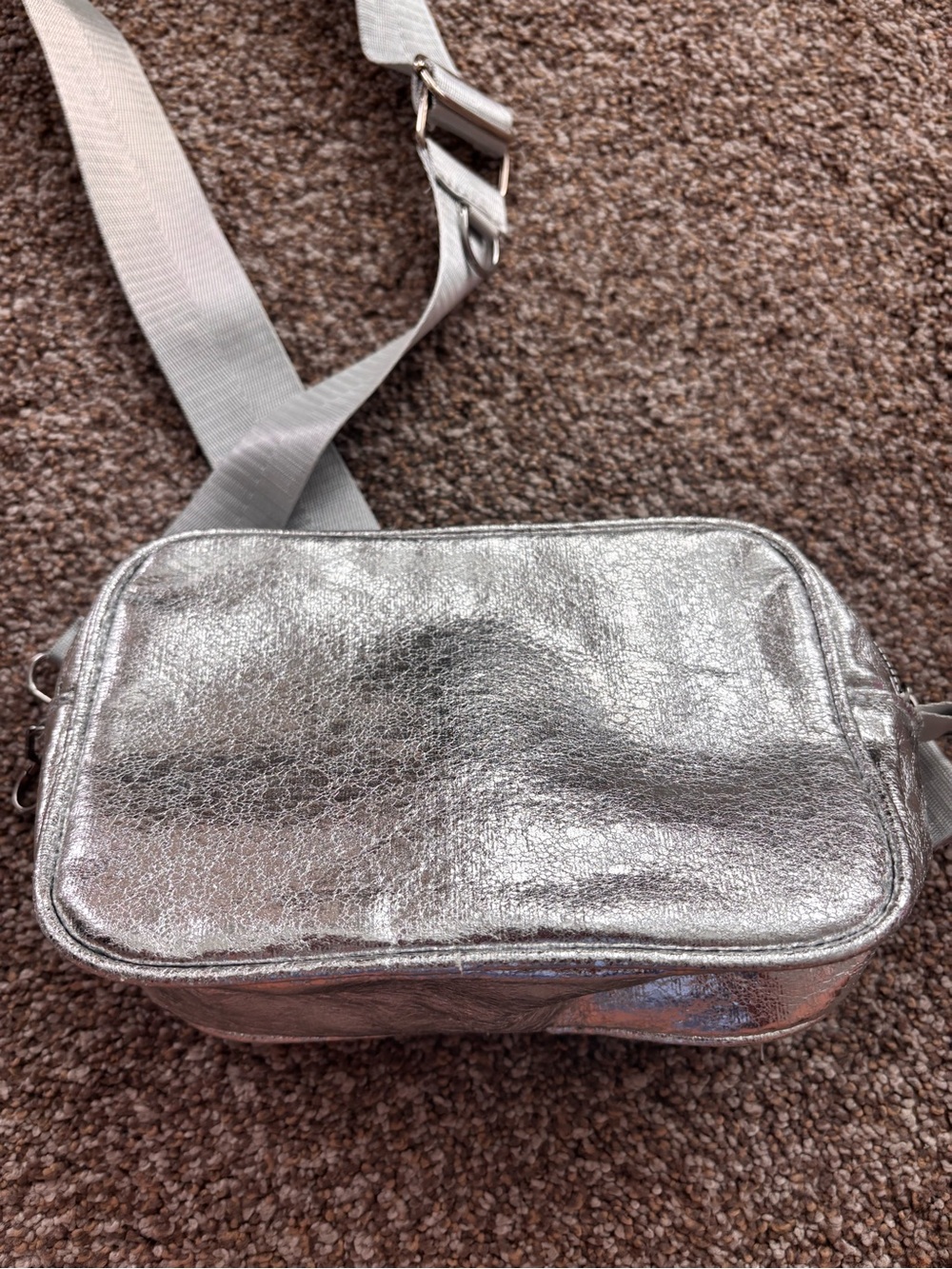 Silver fanny pack